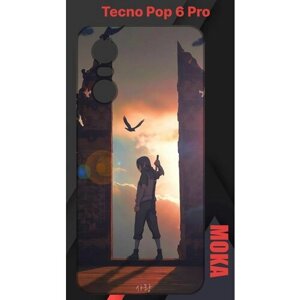 Чехол Tecno Pop 6 Pro / Техно Поп 6 Про с принтом
