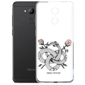 Чехол задняя-панель-накладка-бампер MyPads нарисованная змея абстракция для Huawei Enjoy 6S/Nova Smart 5.0/Honor 6C противоударный