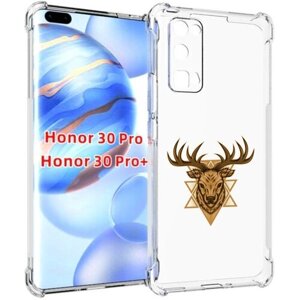 Чехол задняя-панель-накладка-бампер MyPads Олень для Huawei Honor 30 Pro/Honor 30 Pro plus +EBG-AN10) противоударный