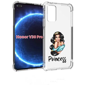 Чехол задняя-панель-накладка-бампер MyPads Принцесса-Жасмин женский для Huawei Honor V30 Pro/View 30 Pro (OXF-AN10)/V30/Nova 6/Nova 6 5G противоударный