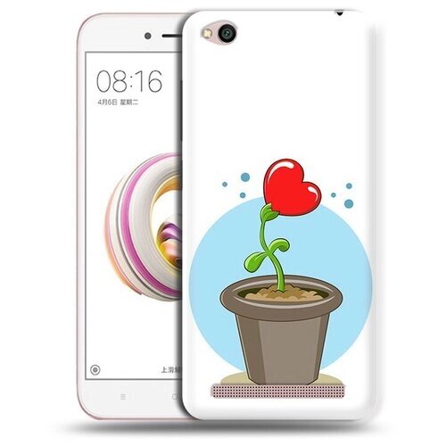 Чехол задняя-панель-накладка-бампер MyPads Растение любви 14 февраля для Xiaomi Redmi 5A противоударный