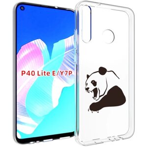 Чехол задняя-панель-накладка-бампер MyPads злая-панда для Huawei P40 Lite E/Huawei Y7p/Honor Play 3/Enjoy 10 противоударный