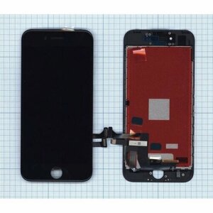 Дисплей с тачскрином Amperin для IPhone 7 в сборе с тачскрином (AAA) черный