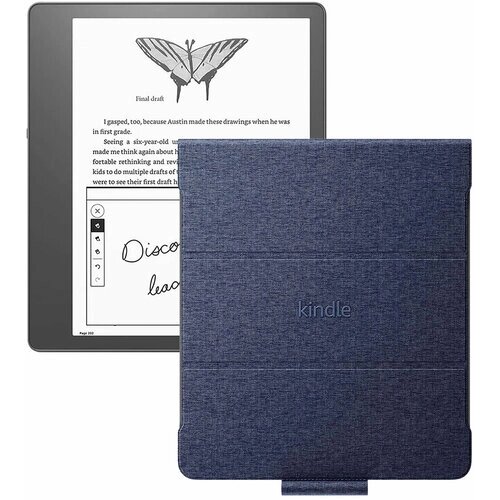 Электронная книга Amazon Kindle Scribe 16Gb + обложка Fabric Denim