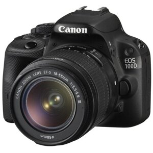 Фотоаппарат Canon EOS 100D Kit EF-S 18-55mm f/3.5-5.6 DC III, черный