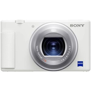 Фотоаппарат Sony ZV-1 + документы, аккумулятор, зарядное устройство, USB-кабель, AV-кабель, ремень, крышка байонета, белый