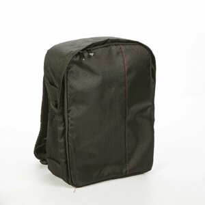 Fotokvant GBK-002-BR рюкзак для фототехники черный с красной строчкой (019)