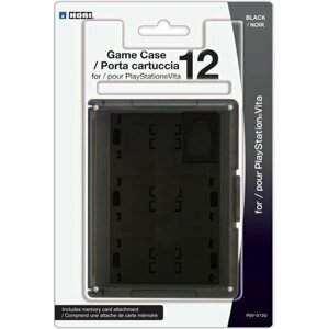 Футляр для хранения 12 игровых флэшкарт Hori (PS Vita Card Case 12 (Black) PSV-013U)