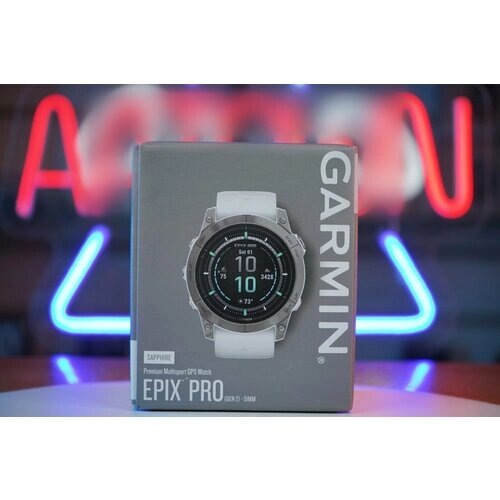 Garmin Epix Pro 51 мм Sapphire Edition – Titanium with Whitestone Band