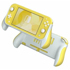 Грип-кейс для Nintendo Switch LITE - желтый/серый, держатель Nintendo Switch lite