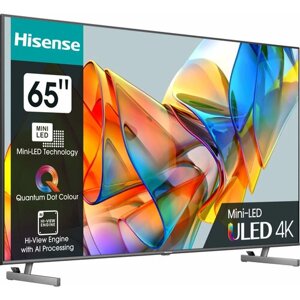Hisense телевизор LED hisense 65" 65U6kq темно-серый 4K ultra HD 60hz DVB-T DVB-T2 DVB-C DVB-S DVB-S2 USB wifi smart TV 65U6kq