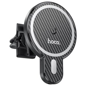 Hoco Беспроводное АЗУ+автодержатель Hoco Magnetic Wireless CA85, black