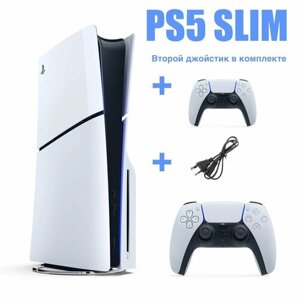 Игровая консоль PlayStation 5 Slim 1ТБ CFI-2000A PS5, PS5 SLIM, ПС5 + 2й джостик