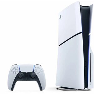 Игровая приставка Sony PlayStation 5 Slim, с дисководом, 1000 ГБ SSD, без игр, белый