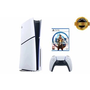 Игровая приставка Sony PlayStation 5 Slim с дисководом, 1Tb SSD, белый, Mortal Kombat 1