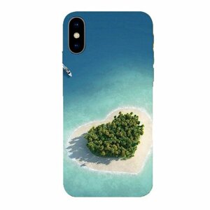 IPhone X, чехол силиконовый, HOCO, с дизайном остров