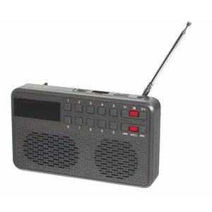 Карманный радиоприемник с MP-3 MAKS MR-270, USB, серый