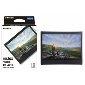 Картридж Fujifilm Instax Wide с чёрной рамкой, 10 фото