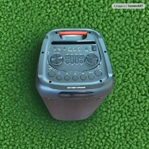 Колонка акустическая портативная комбоусилитель (Караоке) CLM DG1095 /пульт/микрофон/bluetooth/ AUX/Usb/FM/Аудио вход/пиковая мощность 6800W