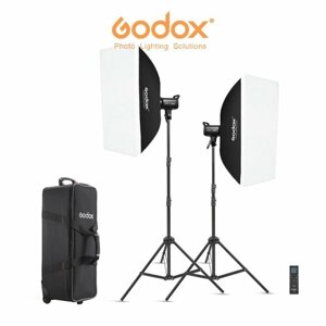 Комплект студийного оборудования с софтбоксами и штативом Godox SL100D-K2, свет для съемки фото и видео, фотостудии