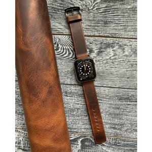Кожаный ремешок для Apple Watch 42-42-45-49 мм, ручной работы