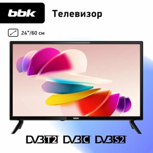 LED телевизор BBK 24LEM-1046/T2c черный