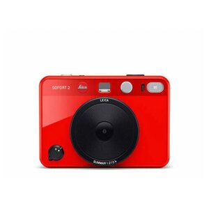 Leica SOFORT 2 - Гибридная мгновенная камера (фотоаппарат), цвет красный