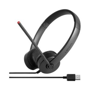 Lenovo Stereo USB Headset, USB, черный