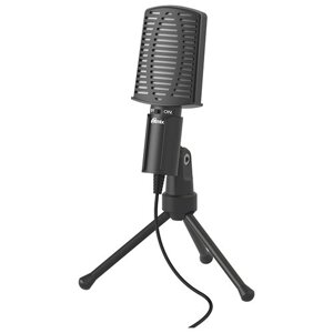 Микрофон проводной Ritmix RDM-125, разъем: mini jack 3.5 mm, черный