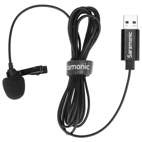 Микрофон проводной Saramonic SR-ULM10, разъем: USB, черный