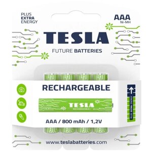 Набор аккумуляторов Tesla Ni-Mh, 800 mAh, тип AAA, 4 шт