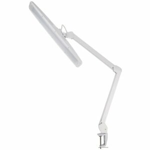 Настольная бестеневая лампа Rexant Eco-Light на струбцине с сенсорным диммером, 84 светодиода, белая