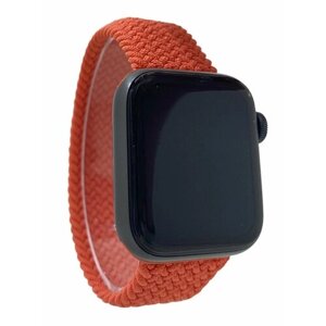 Нейлоновый ремешок для Apple Watch 1-9 / SE / ULTRA (42/44/45/49 мм), без застежки, лососёво-красный, размер M