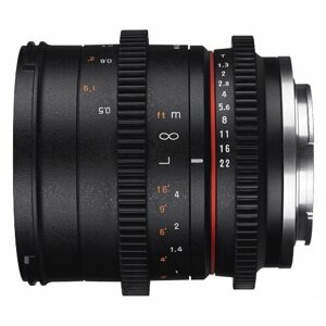 Объектив Samyang 50mm T1.3 AS UMC CS Sony E, черный