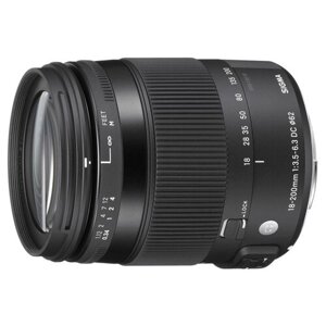 Объектив Sigma AF 18-200mm f/3.5-6.3 DC Macro OS HSM Contemporary Nikon F, черный