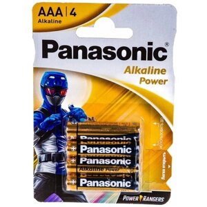 Panasonic Батарейка щелочная LR03 AAA Alkaline 1.5В бл/4 5410853056560