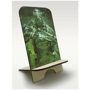 Подставка для телефона c рисунком УФ игры Call Of Duty 4 Modern Warfare (Зов долга Современная война, шутер) - 457