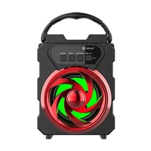 Портативная акустика Celebrat OS-04, 5 Вт, красный/черный
