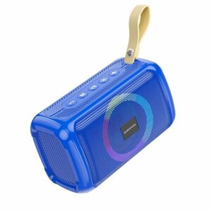 Портативная колонка Borofone BR17 (Bluetooth/USB/TF/FM/AUX/5Вт) синяя