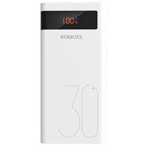Портативный аккумулятор Romoss Sense 8P+30000 mAh, белый, упаковка: коробка