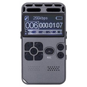 Профессиональный цифровой диктофон RW097 с дисплеем+8ГБ памяти/MP3-плеер/диктофон с встроенным датчиком звука