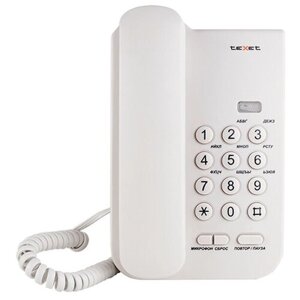 Проводной телефон teXet TX-212 светло-серый