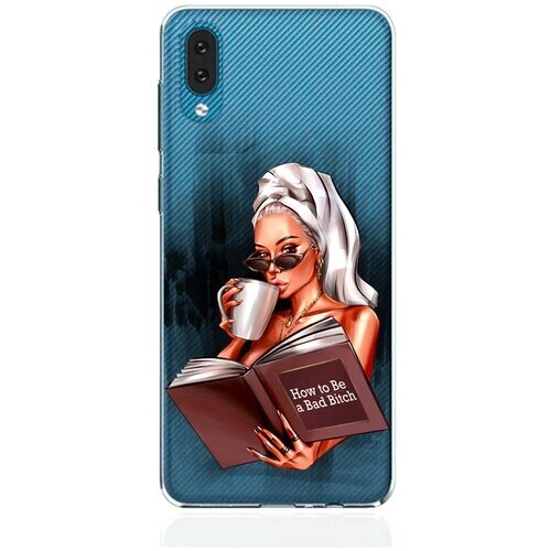 Прозрачный силиконовый чехол MustHaveCase для Samsung Galaxy A02 How to be a bad Bitch для Самсунг Галакси А02