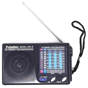 Радиоприемник Pulsation KK-9 FM MW SW 1-7 на батарейках АА
