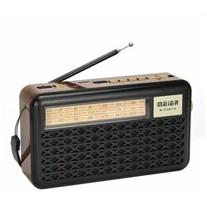 Радиоприемник всеволновый /FM/AM/SW, Bluetooth, лампа-USB на гибкой ножке/ радио Meier 0-522BT