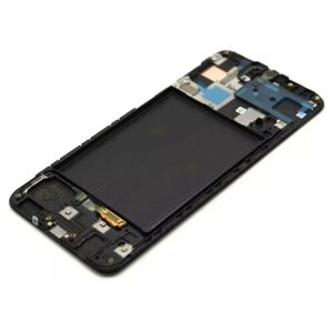 Рамка дисплея для Samsung A505F (A50), Черная