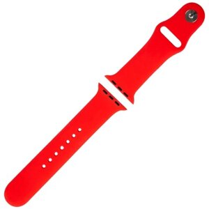 Red Line Силиконовый ремешок для Apple Watch 42/44 mm (series 3/4/5/SE/6), красный