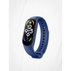 Ремешок для умных часов Xiaomi Mi Band 6/7, темно-синий
