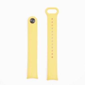 Ремешок для Xiaomi Mi Band 8 / Силиконовый ремешок для смарт-часов / Желтый