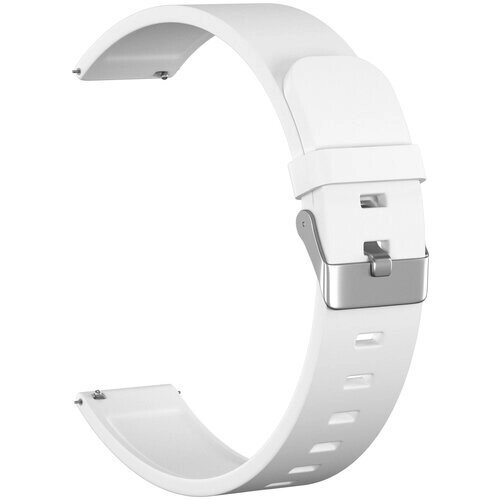 Ремешок силиконовый GSMIN Elate 22 для Huawei Watch 2 Pro (Белый)